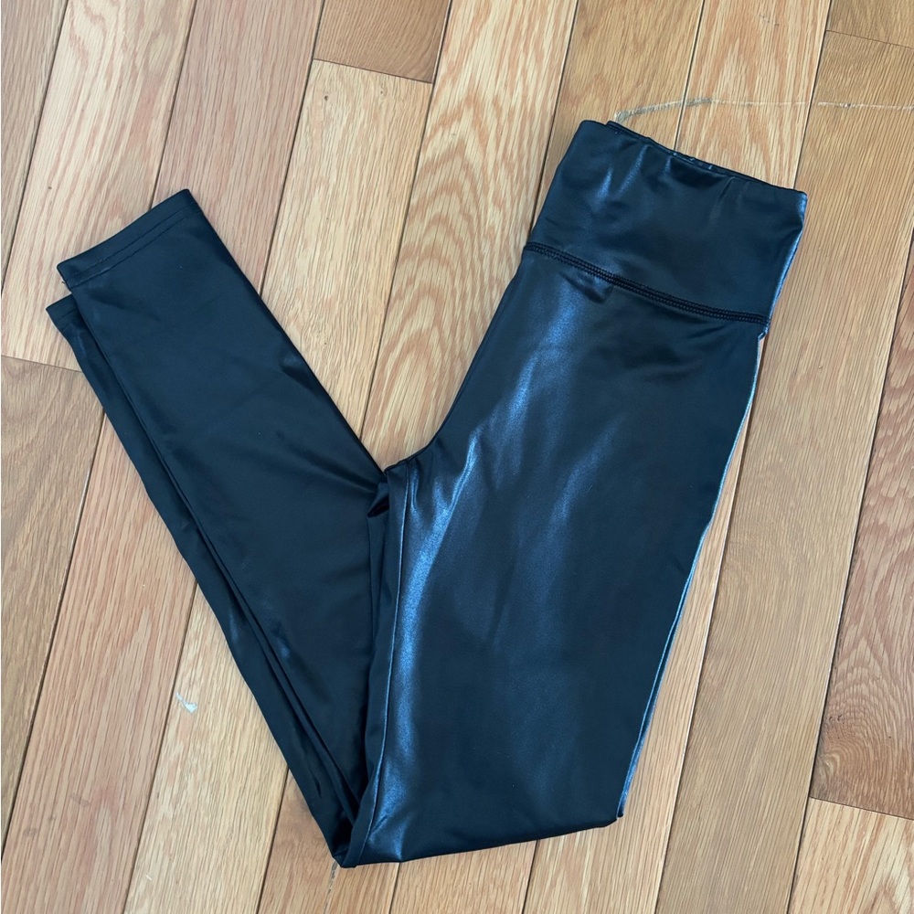 Wild Fable Black Pleather Leggings Size XS